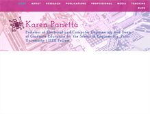 Tablet Screenshot of karenpanetta.com